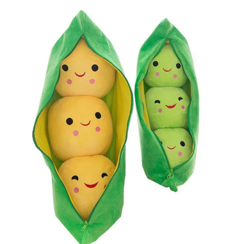 25CM Cute children's baby plush peas