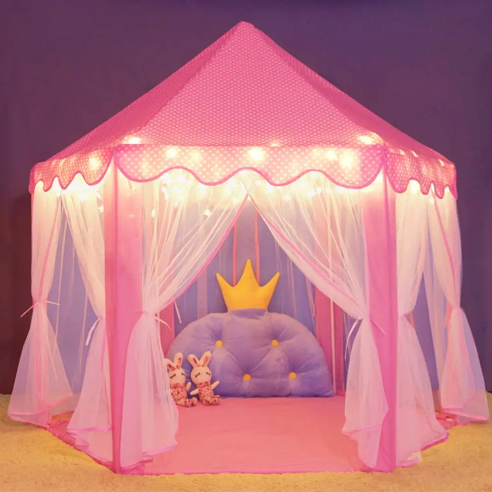 Children Tent Toy Ball Pool Girl Princess Pink Castle