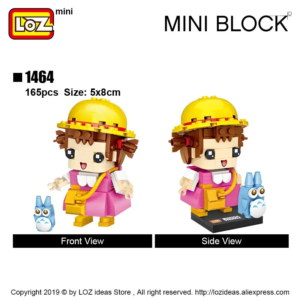 New LOZ Mini Blocks Heads Japan Anime Nutcracker King Bear Cartoon Cute Animal Snoring Soldiers Building Blocks Toys Children