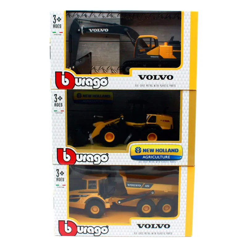 Bburago 1:50 VOLVO Excavator engineering vehicle model Alloy