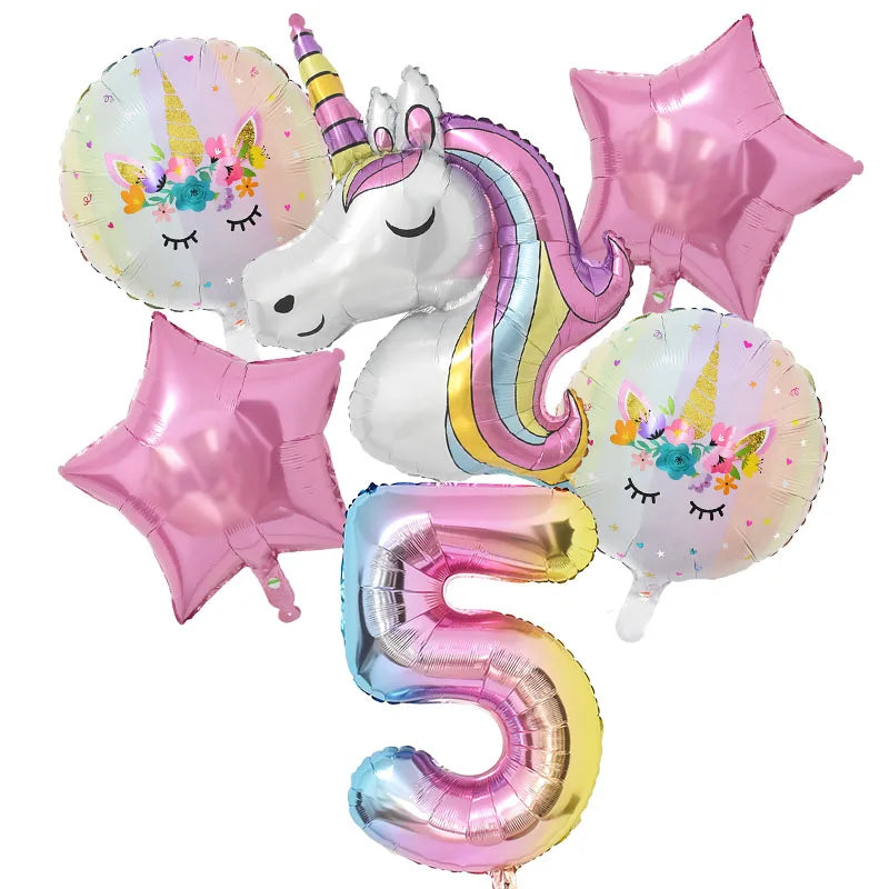 Rainbow Unicorn Theme Birthday Party Decorations