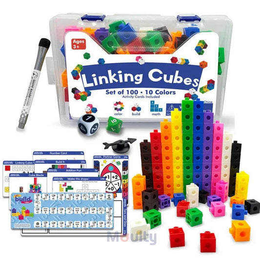 Moulty Linking Math Cubes with Activity Cards