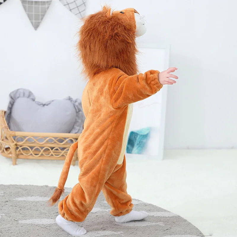 Animal King Lion Costume Jumpsuit Onesies