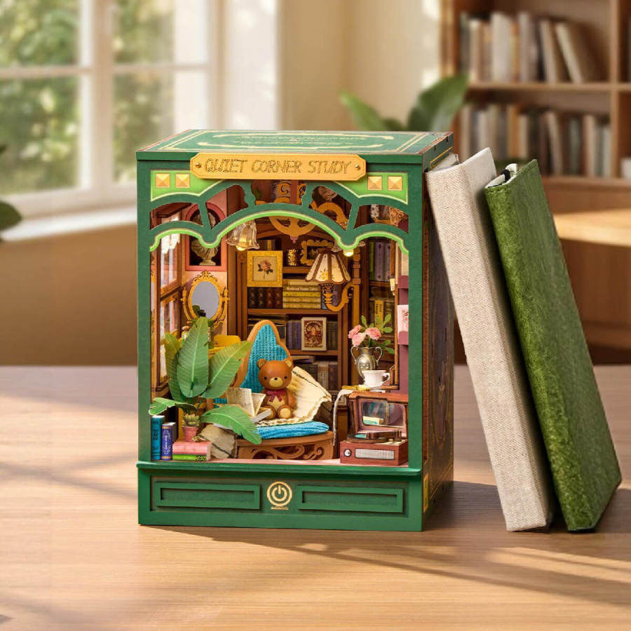 Rolife DIY Book Nook Kit - Quiet Corner Study TGE03