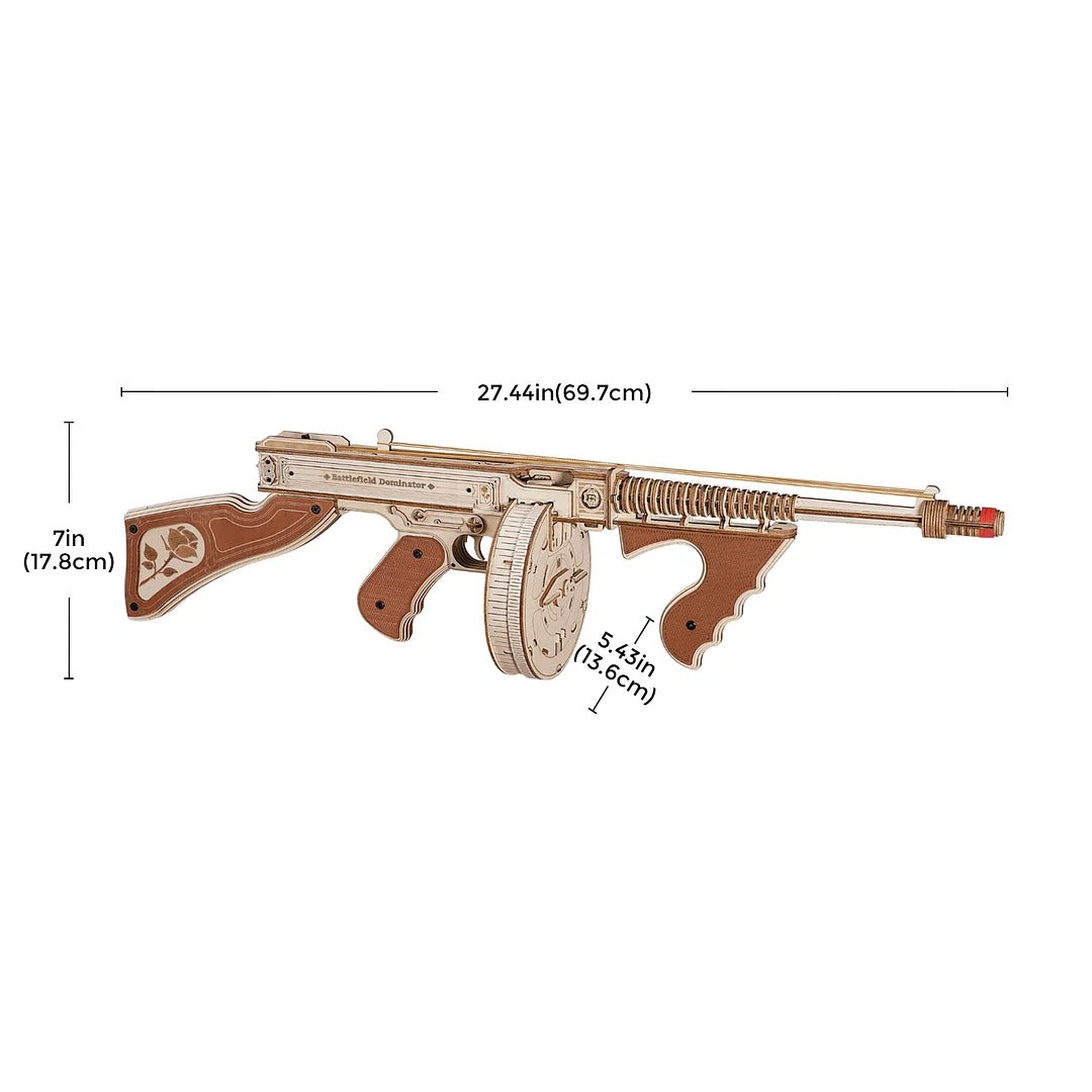 Robotime ROKR Thompson Submachine Blaster Toy 3D Wooden Puzzle LQB01