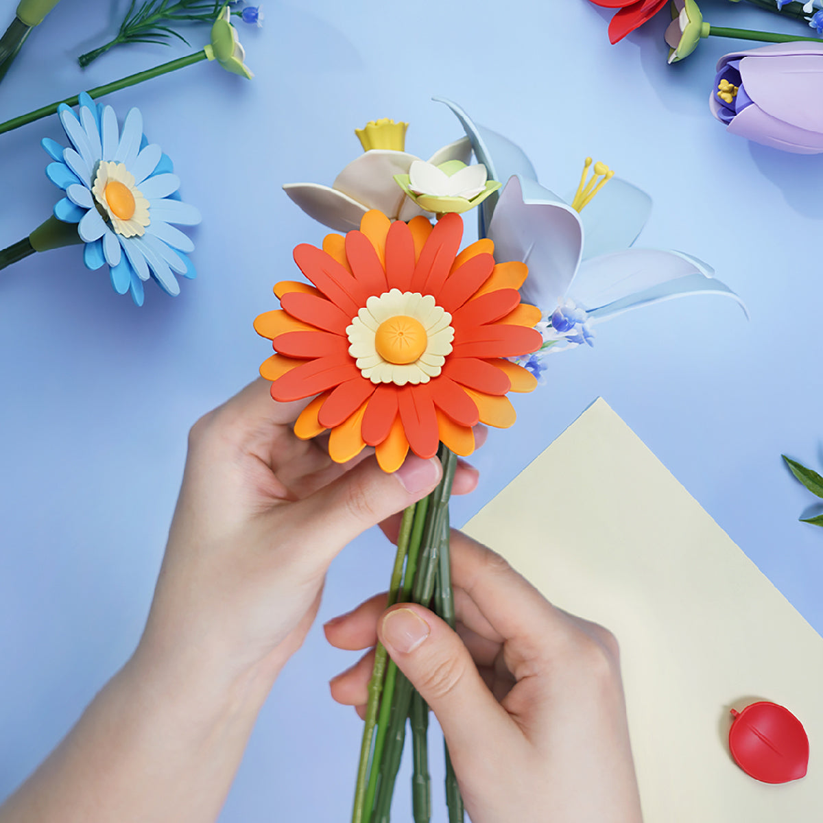 ROKR Twilight Sky Bouquet DIY Flower 3D Puzzle AF03J
