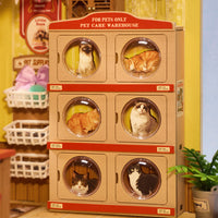 Robotime Rolife Fluffy Friends Store DIY Miniature House