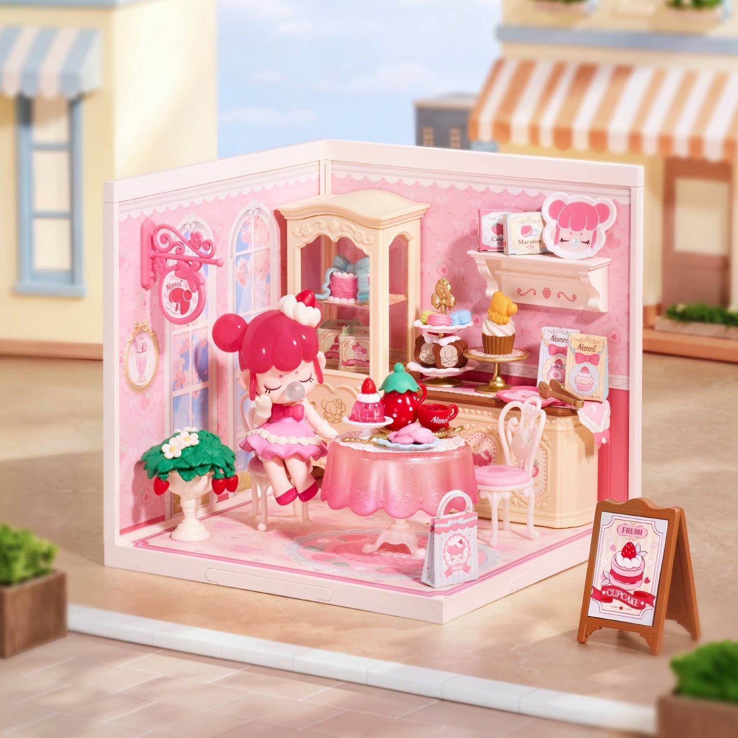 Robotime Rolife Nanci Strawberry Teatime Super Creator