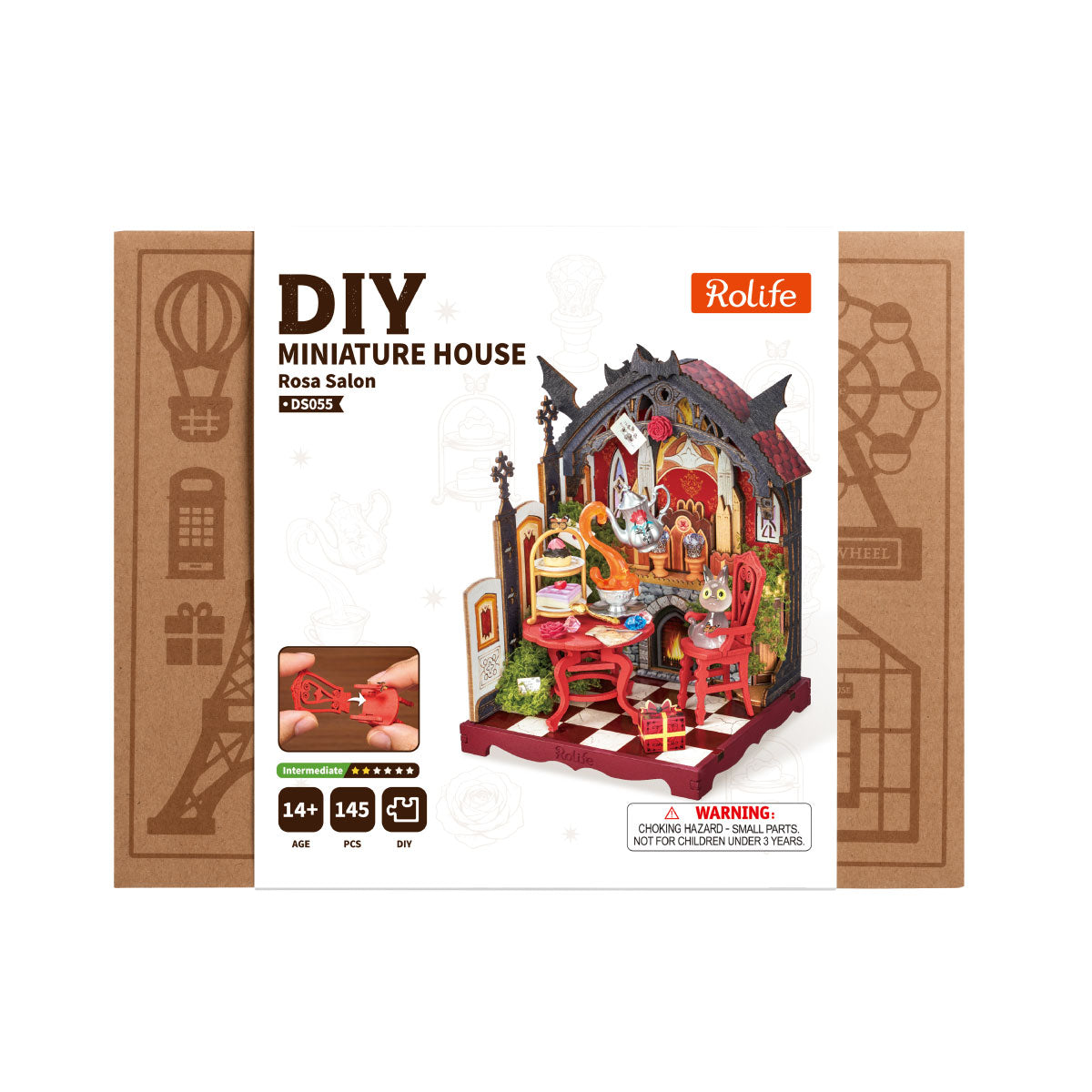 Robotime Rolife Rosa Salon DIY Miniature House