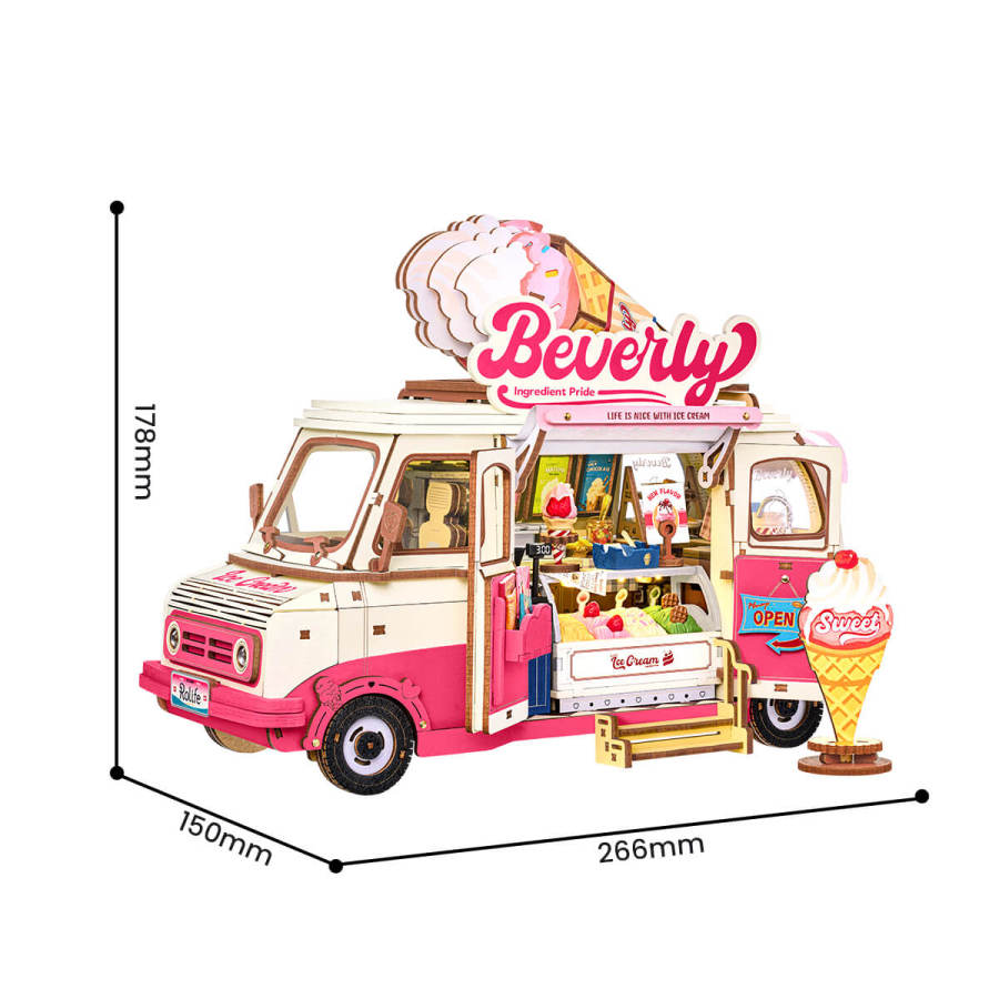 Rolife 3D Wooden Puzzle - Beverly's Ice Cream Truck TGS06