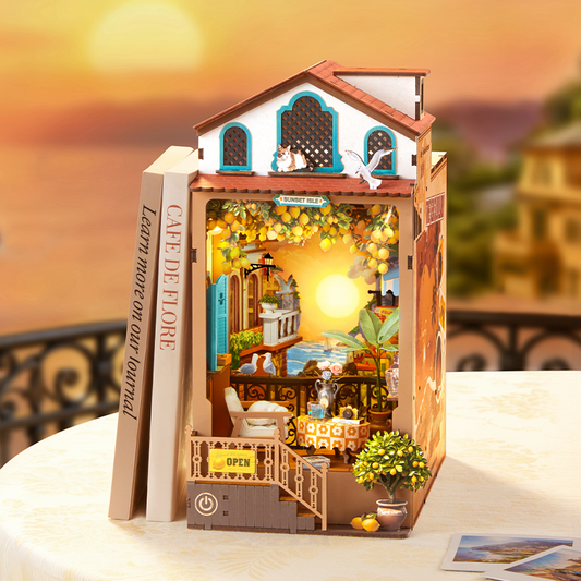 Robotime Rolife DIY Book Nook Kit - Sunset Isle TGB18