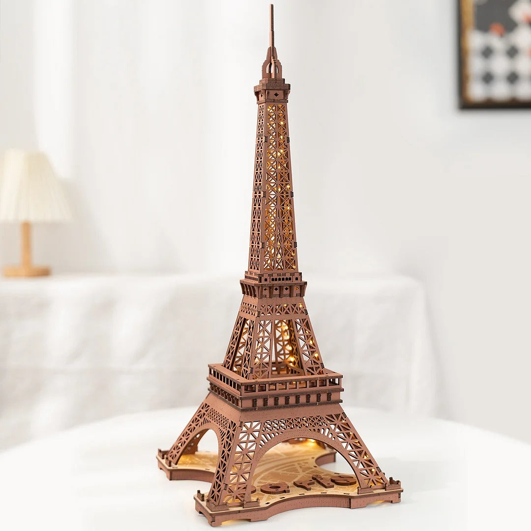 Robotime Rolife Night of the Eiffel Tower 3D Wooden Puzzle TGL01