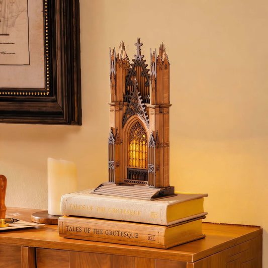 Robotime Rolife Twin-Tower Cathedral 3D Wooden Puzzle TGA01