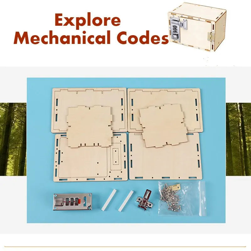 DIY Science Experimental Child Manual Machine Code Box