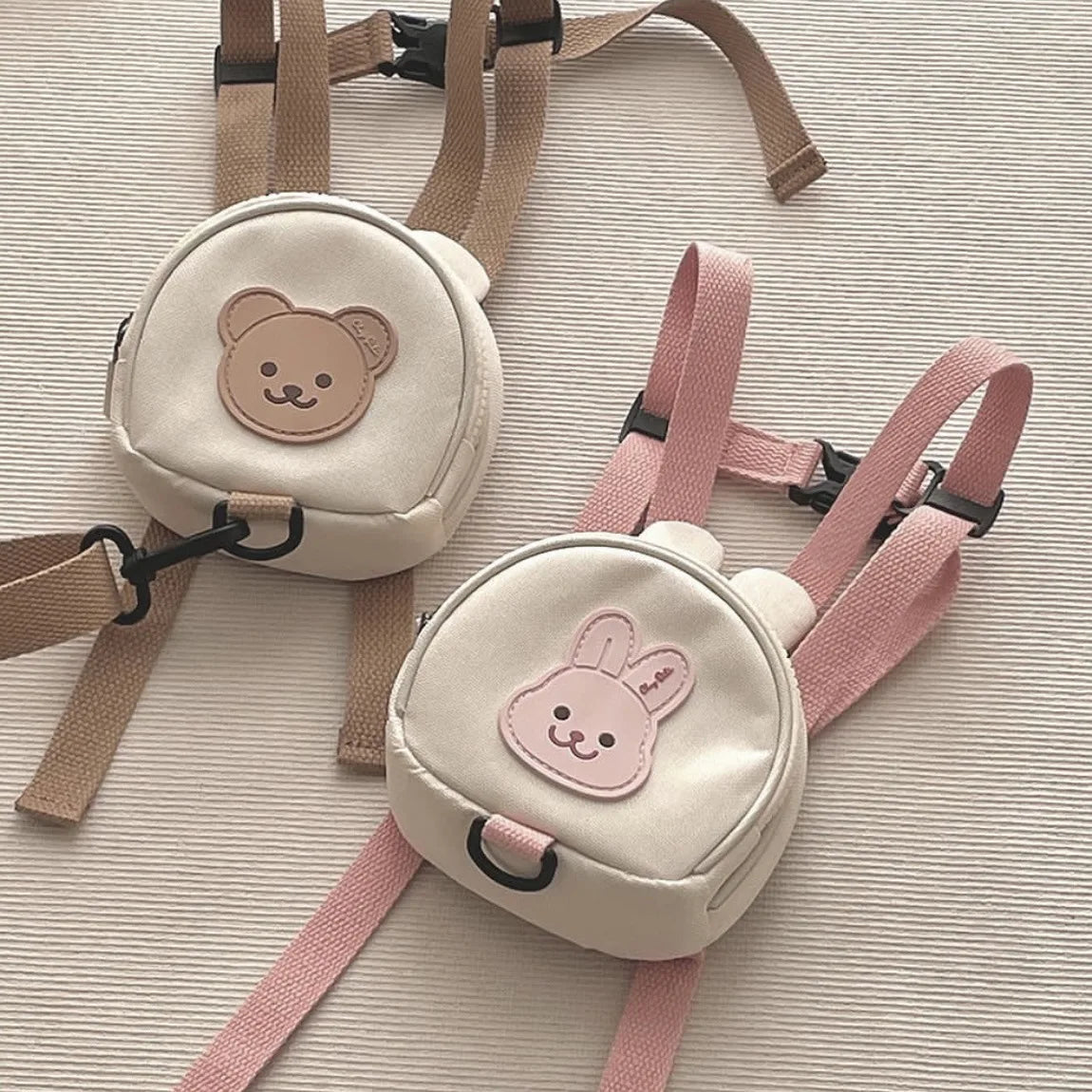 Little Bear Korean Canvas Baby Backpacks