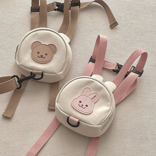 Little Bear Korean Canvas Baby Backpacks