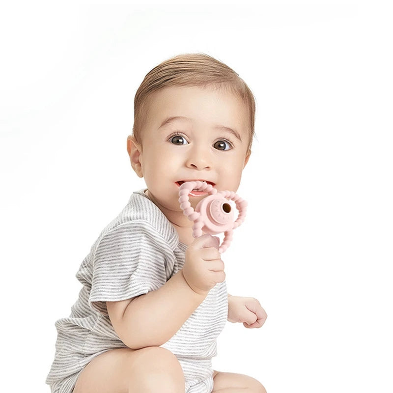 BPA Free Food Grade Silicone Rattle Toy