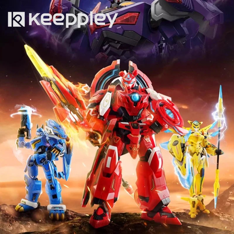 Keeppley transforming robot building blocks cosmic mecha model