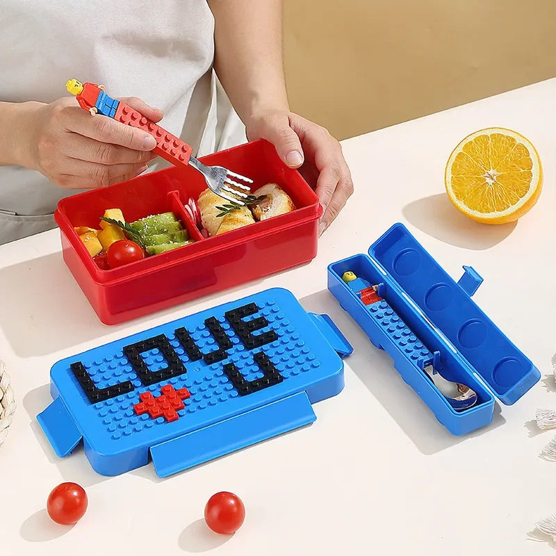 Portable DIY Lunch Box Building Blocks