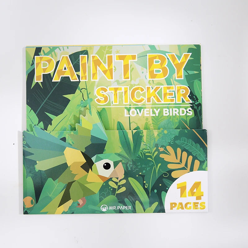 3D Geometric Collage DIY Stickers 12pcs
