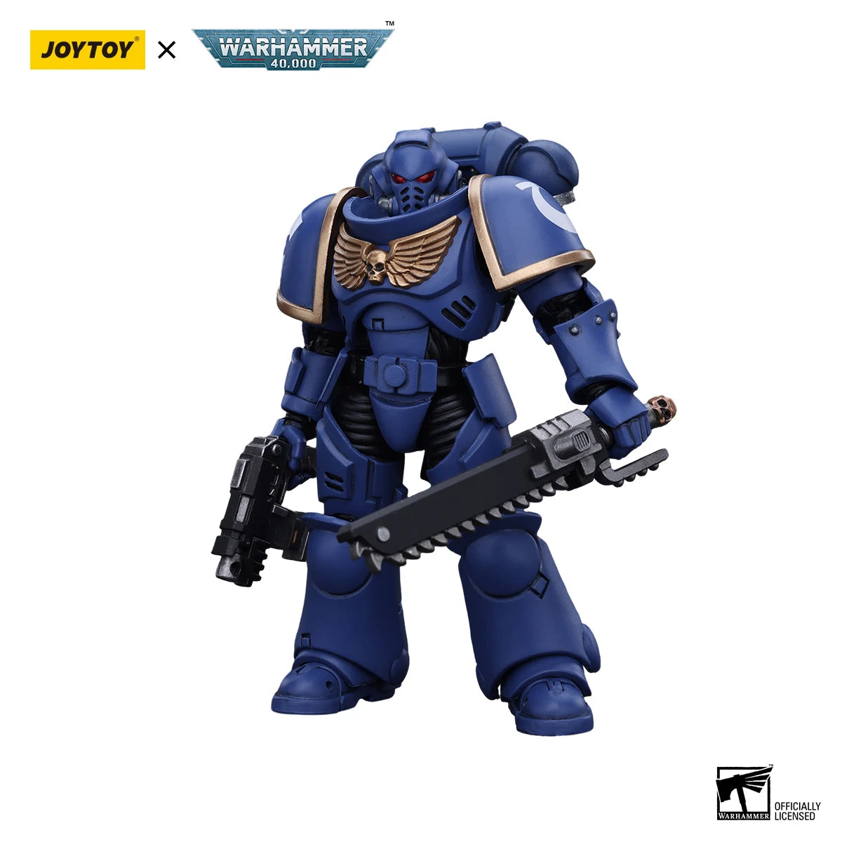 JOYTOY Warhammer 40k 1/18 Action Figures Anime Space Marines Ultramarines Outriders Brother Catonus