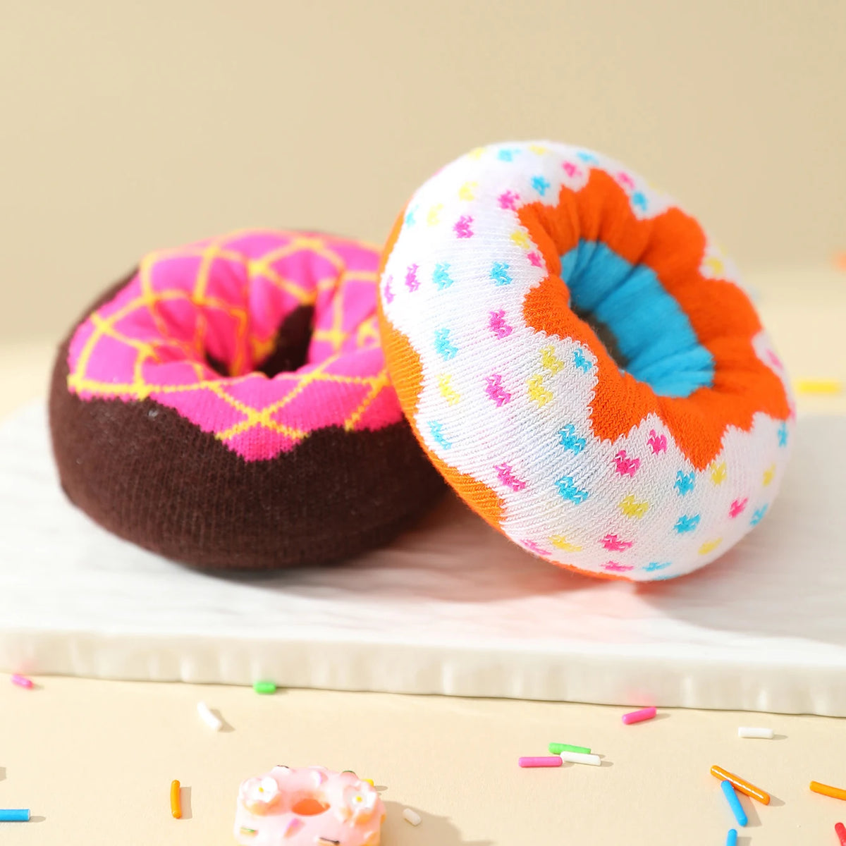 Colorful Donuts Socks 2 Pairs