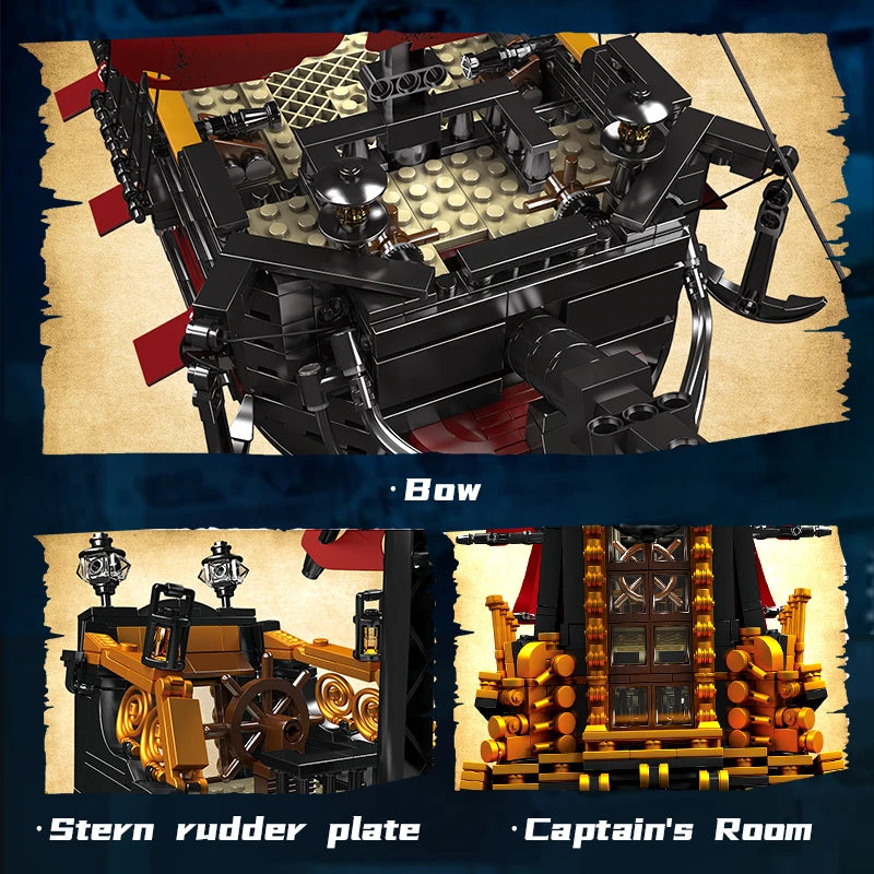 MOULD KING 13109 Pirates Ship Building Blocks