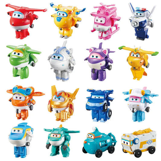 36 Types Super Wings 2" Scale Mini Transforming Anime