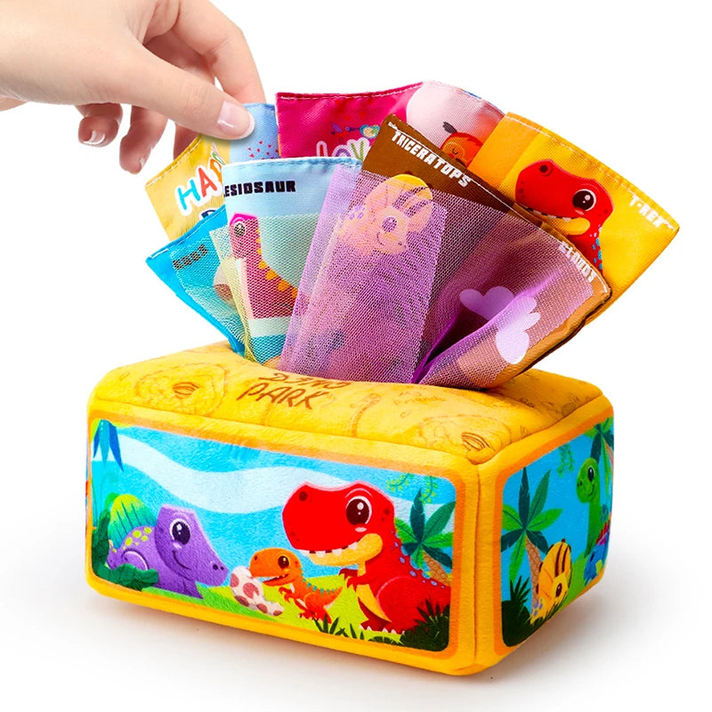 Baby Draw Paper Towel Tearing Tissue Box