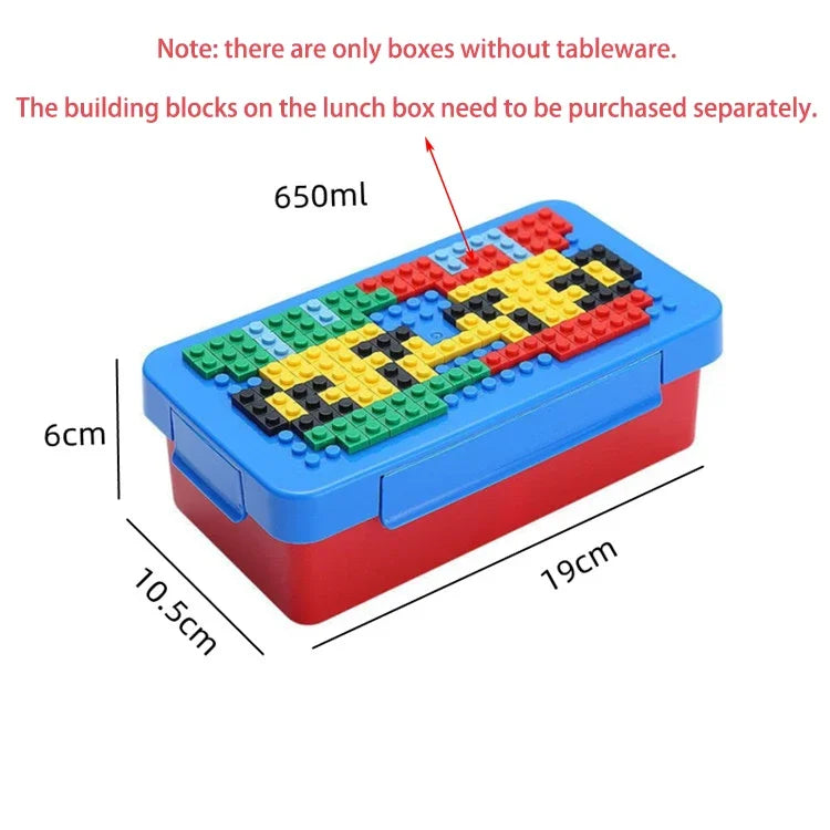 Portable DIY Lunch Box Building Blocks