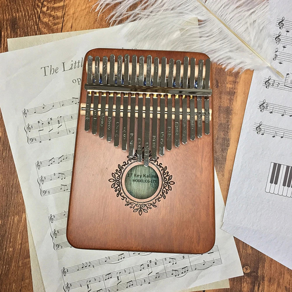 17 Keys Kalimba Thumb Piano High Quality Wood Mbira