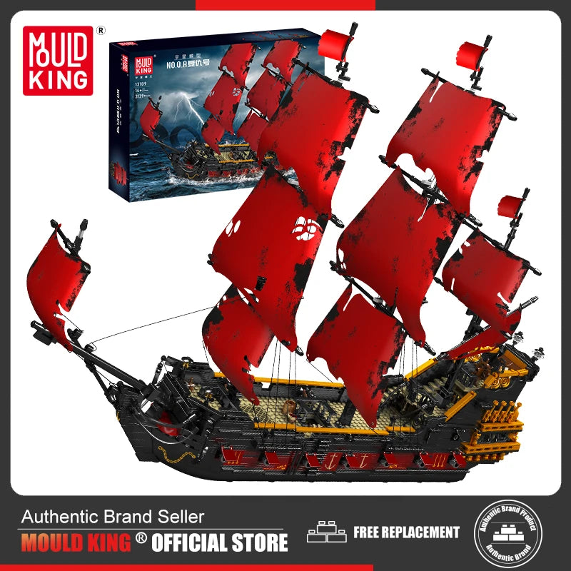 MOULD KING 13109 Pirates Ship Building Blocks