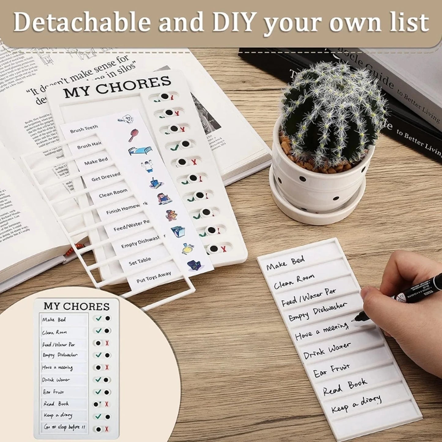 Reusable Kid Self-discipline Checklist Board