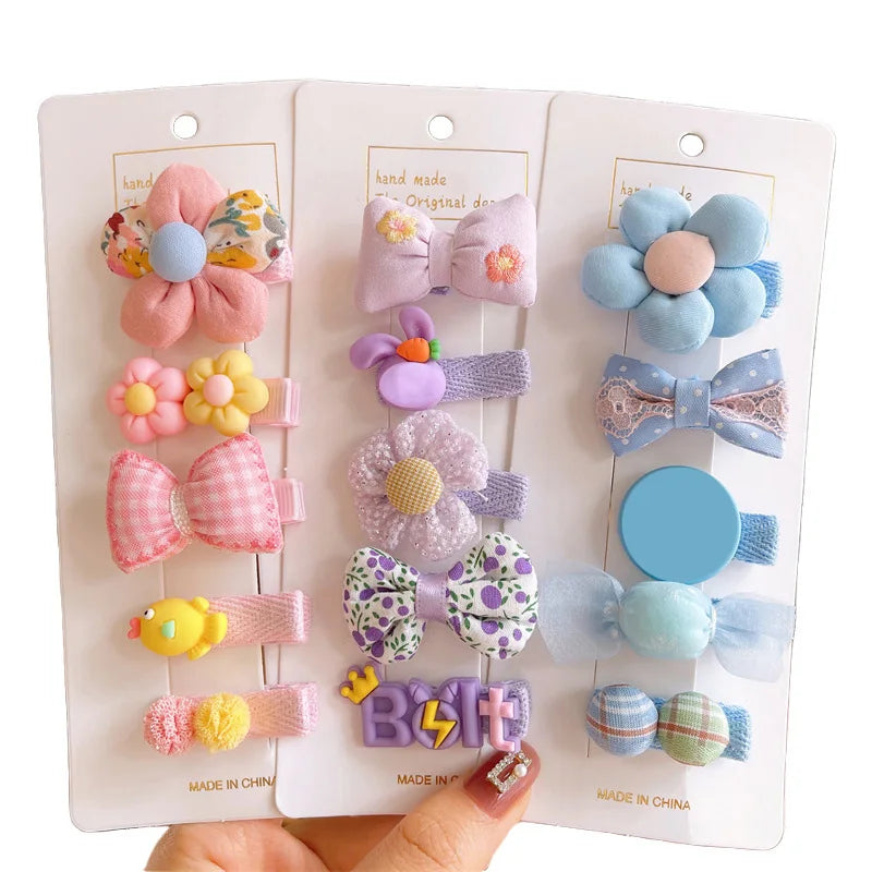 5Pcs Baby Hairpins Kids Girl Hair Accessories