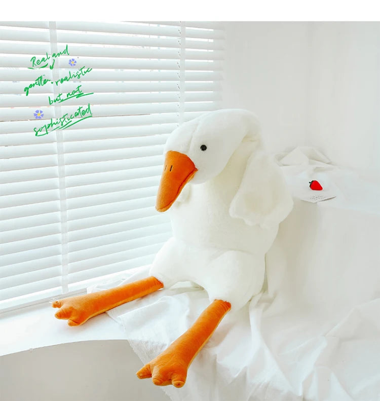 90-190cm Big White Goose Pillow Plush