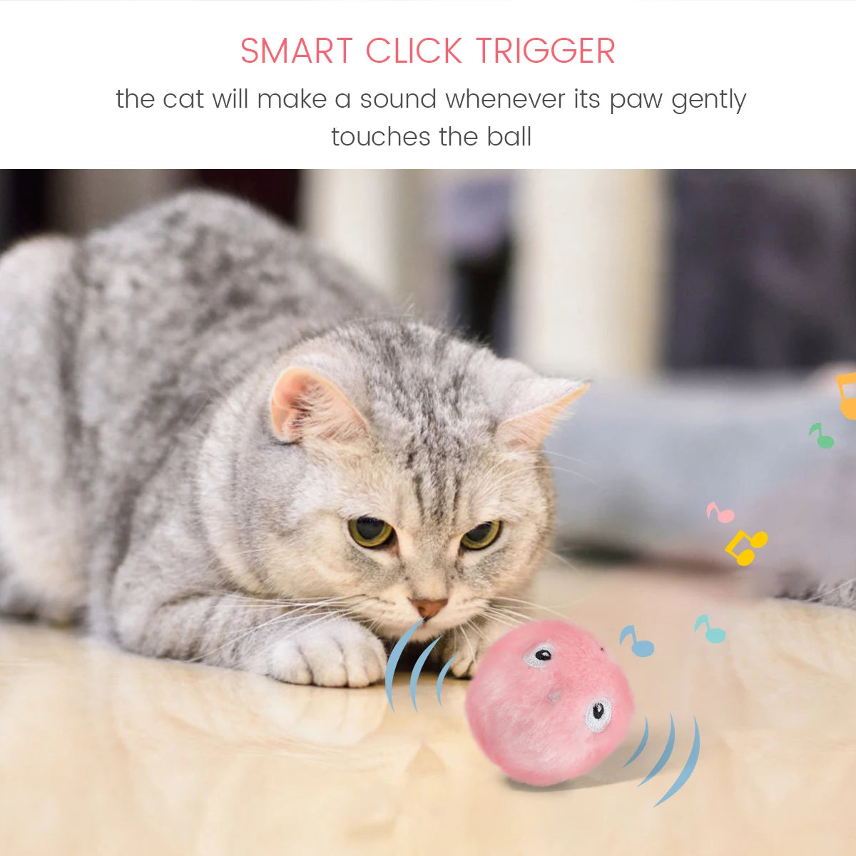 Interactive Pet Plush Ball Plush