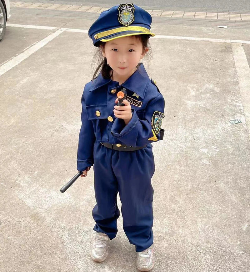 Halloween Costumes Children Policeman Cosplay Costume