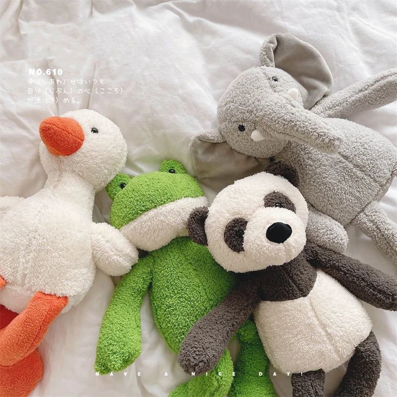 40cm  Soft Toy Fluffy Long-legged Frog Panda Elephant Chick