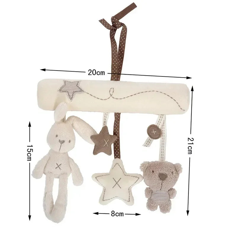 Soft Rabbit Bear Style Pram Hanging Toys