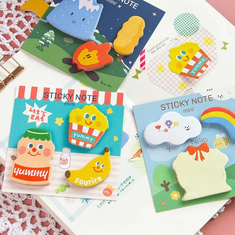 30 Pcs Kawaii Themed Sticky Notes