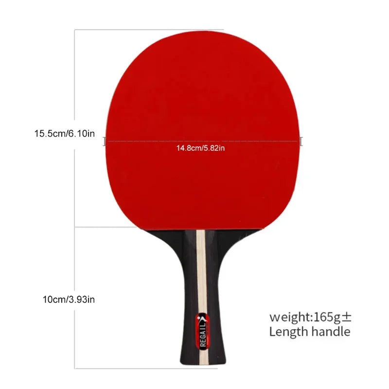 Table Tennis Racket 2 Rackets & 3 Balls