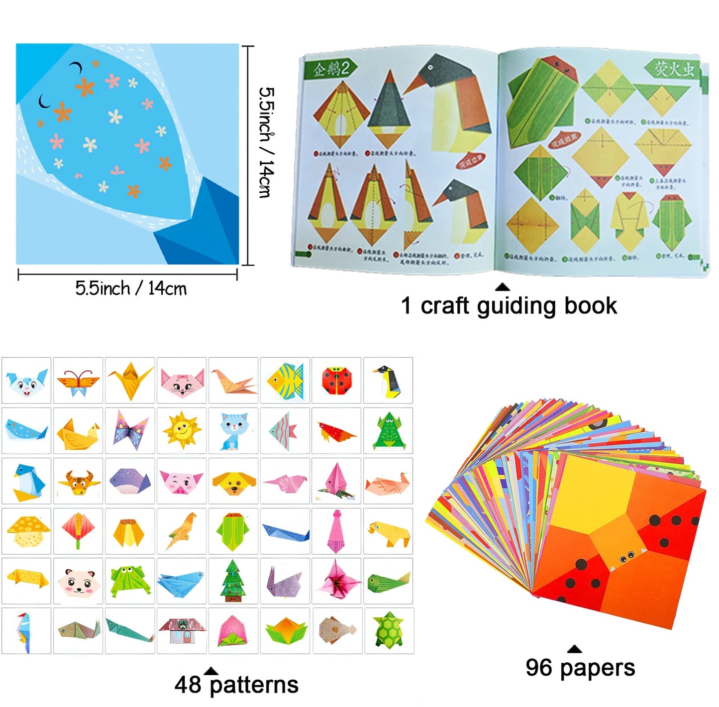 Origami Kit For Beginners 30/96 Sheets