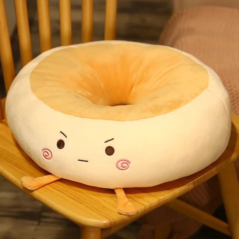 Soft Cushion Round Hole Bread-shaped