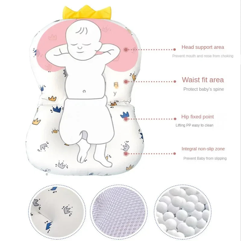 Foldable Bath Temperature Sensing Tub for Baby