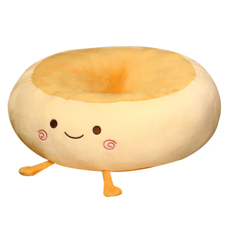Soft Cushion Round Hole Bread-shaped