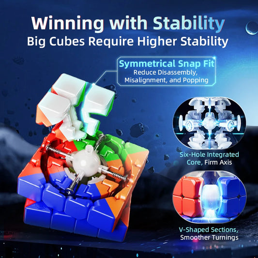 MOYU AOSU V7 4X4 Single Track Magnetic Speed Cube