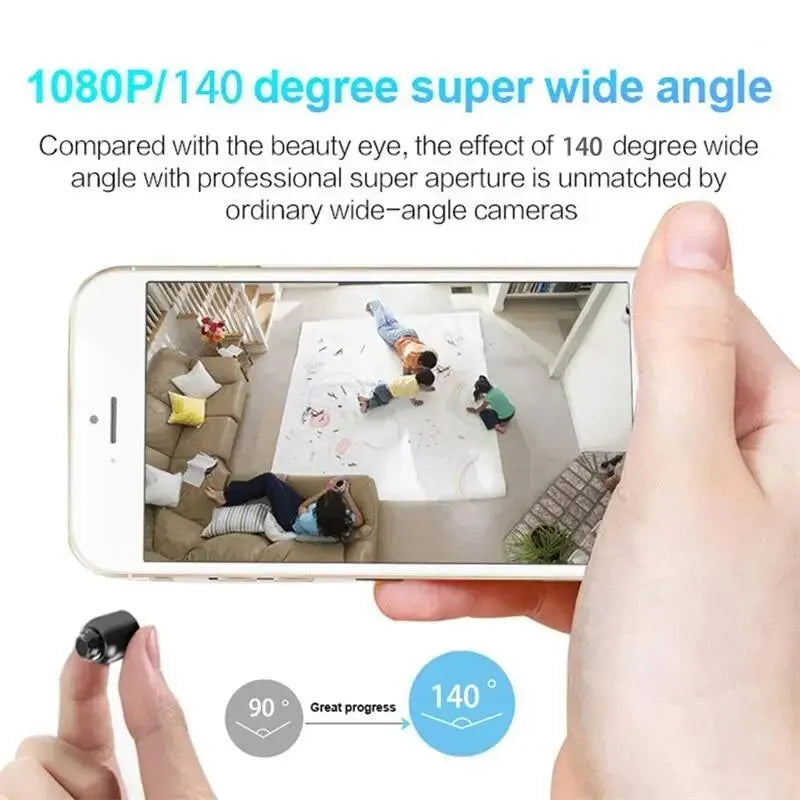 1080P HD Mini WiFi Camera Baby Monitor Night Vision