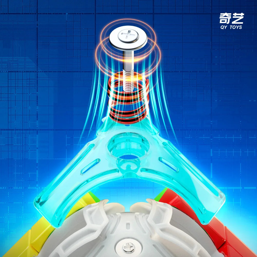 QiYi Racing Void Hollow Magnetic UV Magic Speed Cube Stickerless