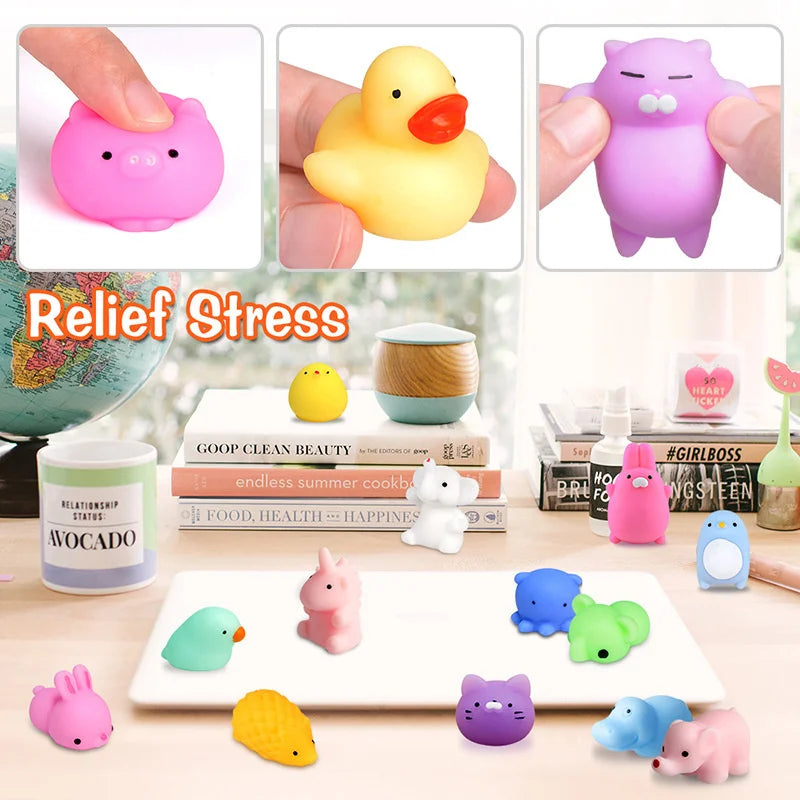 Kawaii Squishies Mochi Anima Squishy Toys 50-5PCS