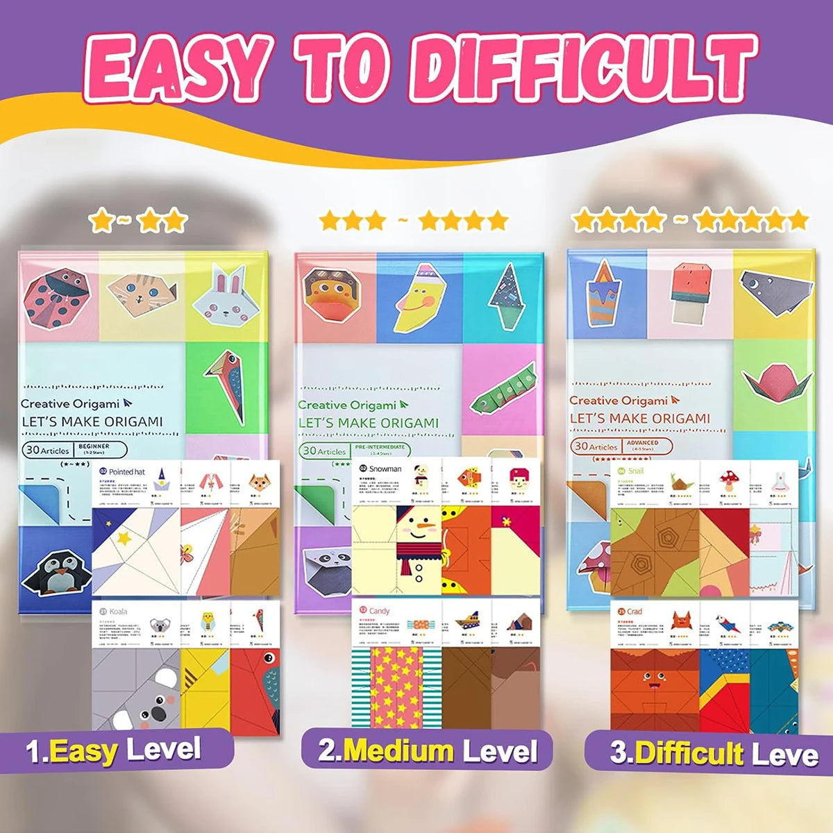 Origami Kit For Beginners 30/96 Sheets